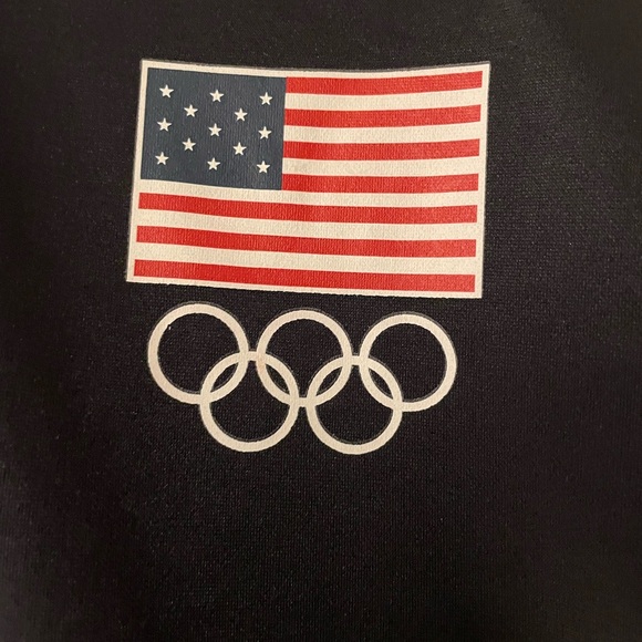 U.S. Olympic Committee jacket w zipper and hood - Picture 2 of 5